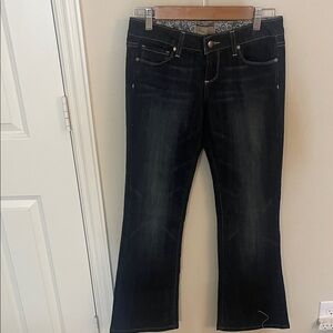 PAIGE Dark Indigo Flare Jeans